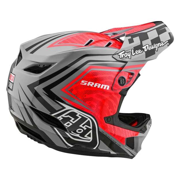 TLD HELMET D4 CARBON SRAM RED / BLACK (13948700) 3