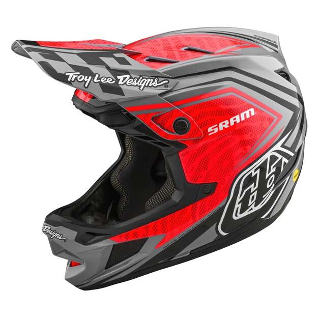TLD HELMET D4 CARBON SRAM RED / BLACK (13948700) 6