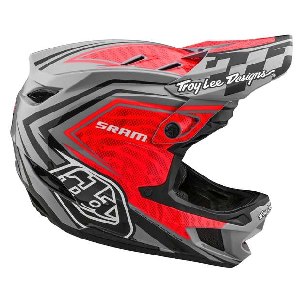 TLD HELMET D4 CARBON SRAM RED / BLACK (13948700) 4