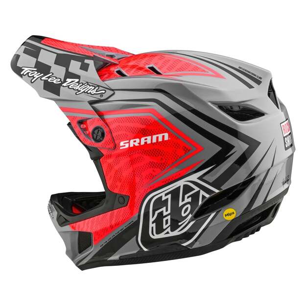 TLD HELMET D4 CARBON SRAM RED / BLACK (13948700) 1