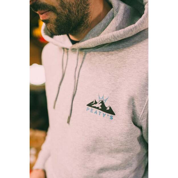 PEATY S PUBWEAR CREW HOODY - 3 PEAKS SUNRISE / HEATHER GREY (PPW-24-HDY-3PS-GRY) 3