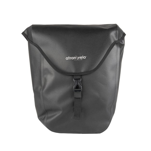 Šoniniai krepšiai ant bagažinės AtranVelo ZAP PLUS WP // 2 x 27L, 20x41x34 cm, Water-Proof (juoda) 4