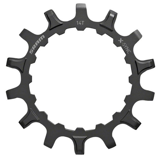 Žvaigždė priekinė SRAM Bosch 14T, plieninė (juoda) 
