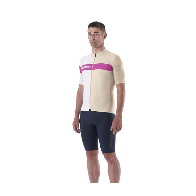 MAVIC MENS SS JERSEY KSYRIUM PRO WHITE PEPPER (T000561) 3