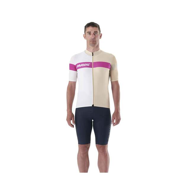 MAVIC MENS SS JERSEY KSYRIUM PRO WHITE PEPPER (T000561) 2