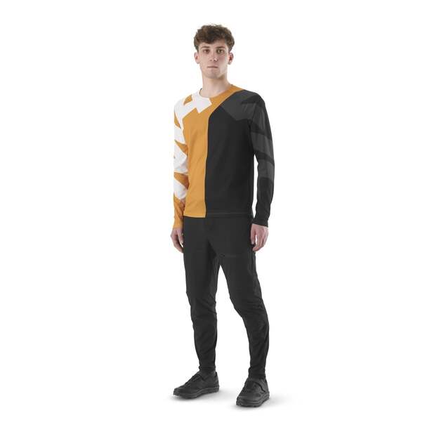 MAVIC MENS LS JERSEY DEEMAX ENDURO LETTERS/MINERAL YELLOW (T000483) 2