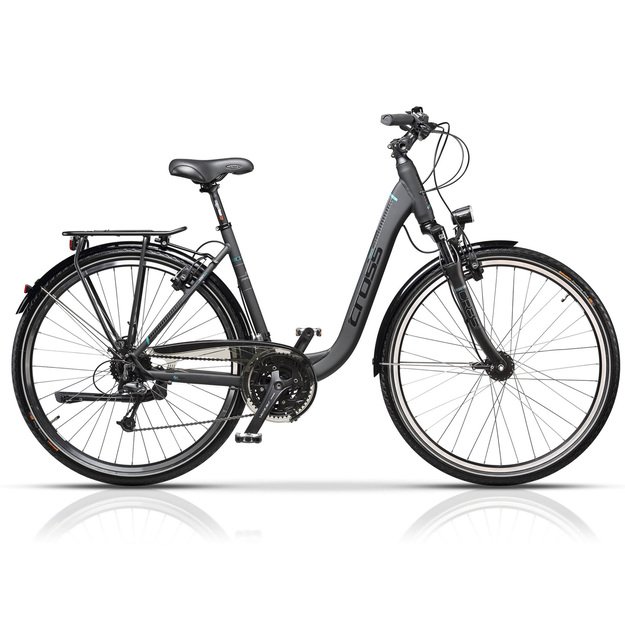 Dviratis CROSS PROLOG 28  27G dydis 21,5  (55cm) (juoda)