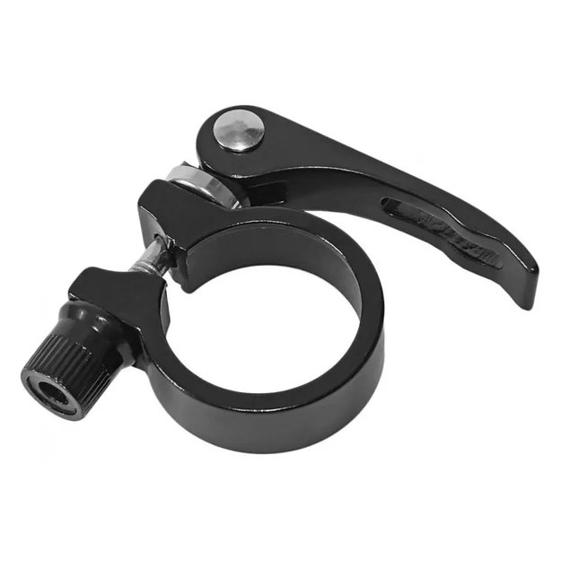 Balnelio stovo apkaba/užveržimo žiedas QR // 34,9 mm, aliuminis (juodas)
