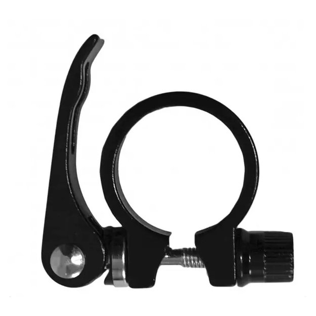 Balnelio stovo apkaba/užveržimo žiedas QR // 34,9 mm, aliuminis (juodas) 1