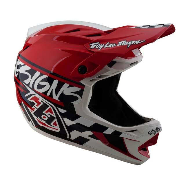 TLD HELMET D4 POLYACRYLITE FIFTY-50 WHITE / RED (17435601) 5