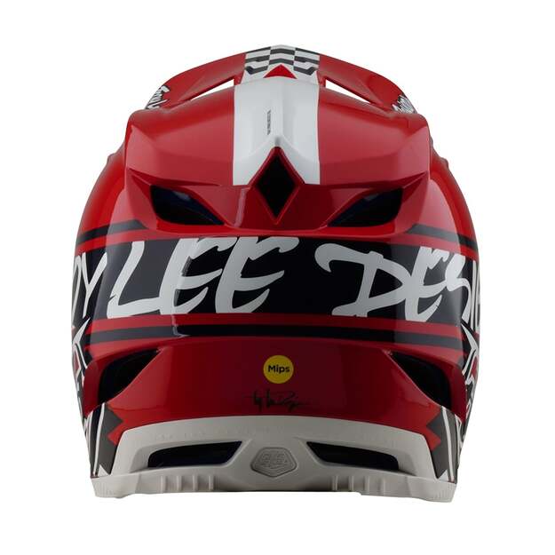 TLD HELMET D4 POLYACRYLITE FIFTY-50 WHITE / RED (17435601) 2
