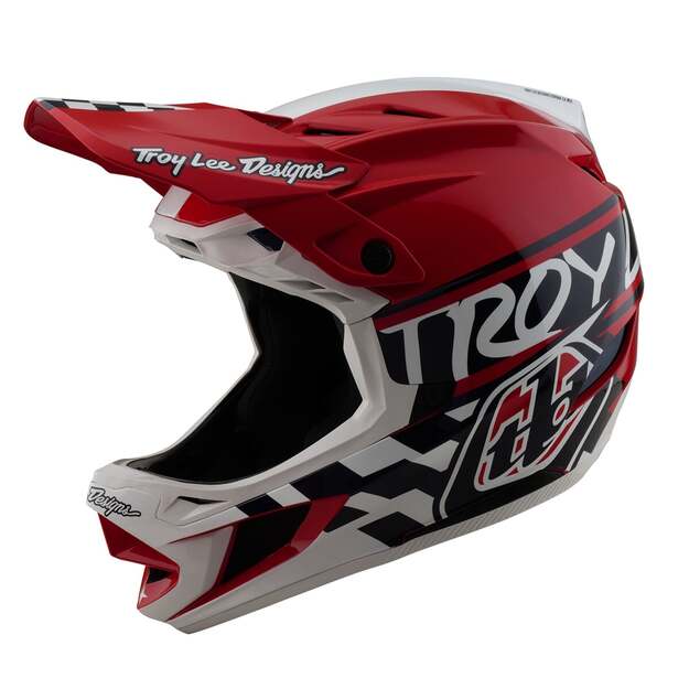 TLD HELMET D4 POLYACRYLITE FIFTY-50 WHITE / RED (17435601) 6