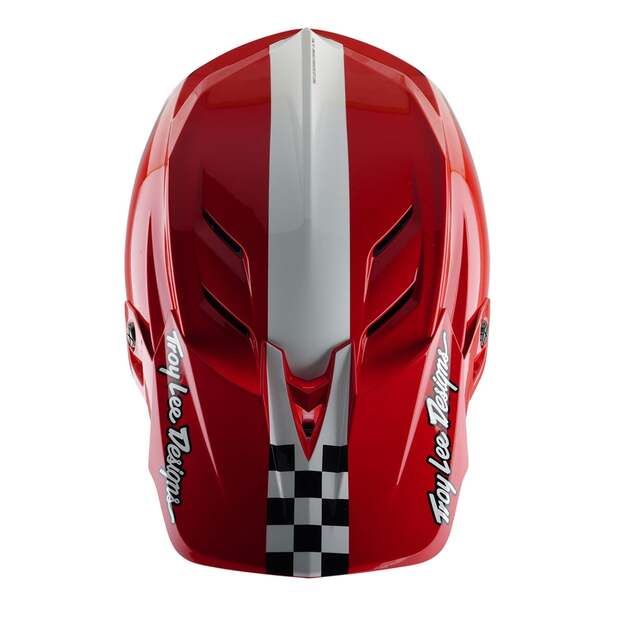 TLD HELMET D4 POLYACRYLITE FIFTY-50 WHITE / RED (17435601) 7