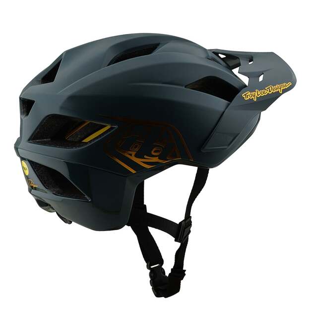 TLD HELMET FLOWLINE POINT GRAY / GOLD (10854009) 1