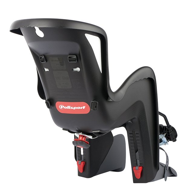 Dviračio kėdutė Polisport Bilby&nbsp;Maxi+FF // 26-29  dvir., ant rėmo (juoda)
