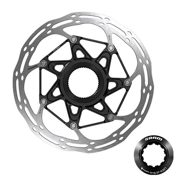 00.5018.037.036 - SRAM ROTOR CNTRLN 2P CL 180MM BLK ROUNDED LR 2