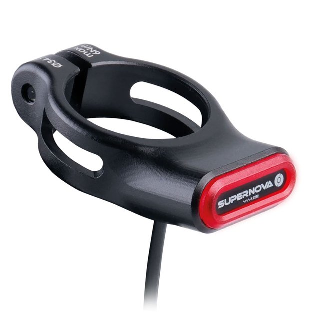 Balnelio stovo apkaba ir galinis žibintas Supernova TL3 Mini 6V // 27,2 mm