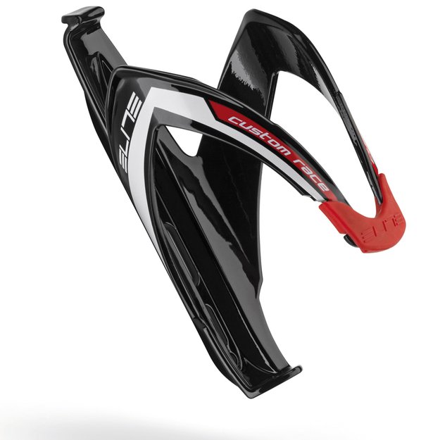 Gertuvės laikiklis Elite Custom Race (juodas blizgus/raudona grafika)