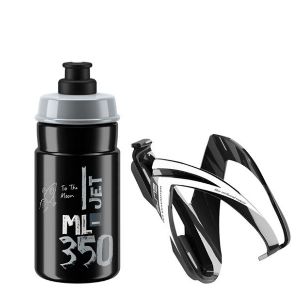 Gertuvės laikiklis Elite CEO rinkinys Black Glossy +Bottle Jet 350ml Black Log Gr