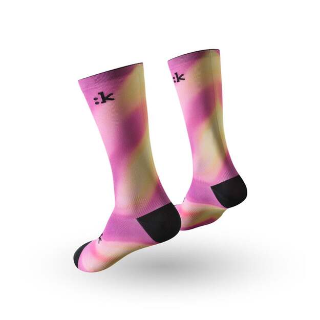 FIZIK PONOŽKY FADED PURPLE/YELLOW (FZSOCKFDA03590) 1