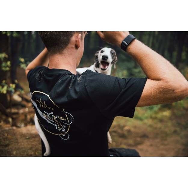 PEATY S PUBWEAR TRIKO S KR&Aacute;TK&Yacute;M RUK&Aacute;VEM SUPERDOG / BLACK (PPW-25-TEE-SUP-BLK) 4
