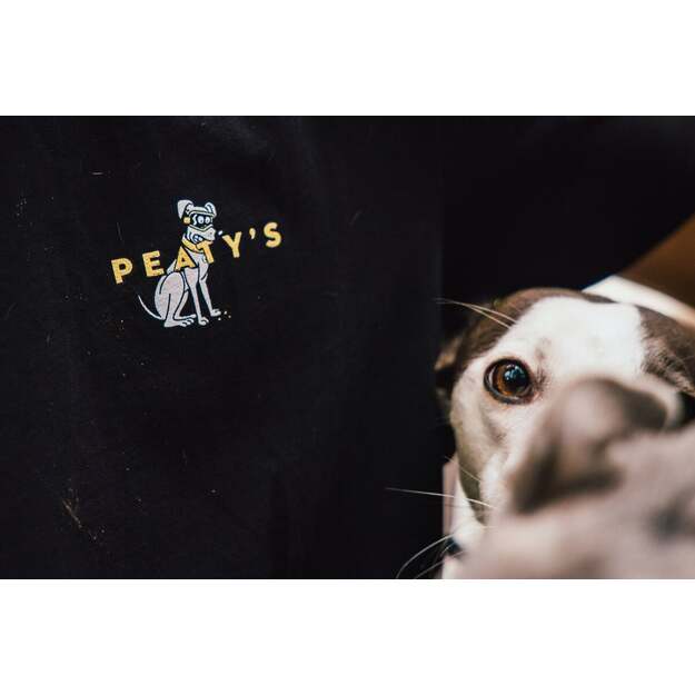 PEATY S PUBWEAR TRIKO S KR&Aacute;TK&Yacute;M RUK&Aacute;VEM SUPERDOG / BLACK (PPW-25-TEE-SUP-BLK) 5