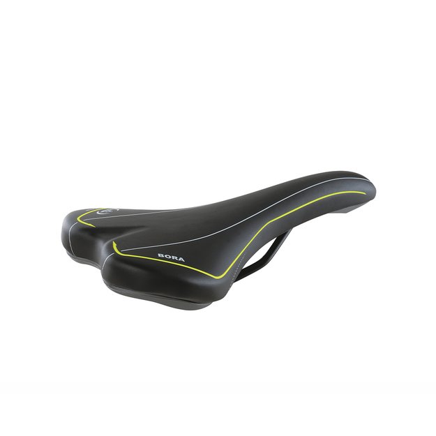 Balnelis Selle MonteGrappa Bora (juodas/geltonas) 275x145mm