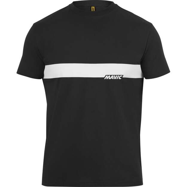 MAVIC SHORT SLEEVE TEE CORPORATE STRIPE BLACK CORDE (T000215)