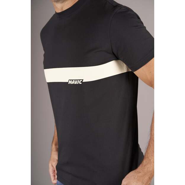 MAVIC SHORT SLEEVE TEE CORPORATE STRIPE BLACK CORDE (T000215) 3