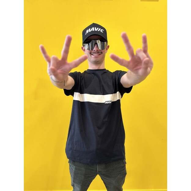 MAVIC SHORT SLEEVE TEE CORPORATE STRIPE BLACK CORDE (T000215) 4