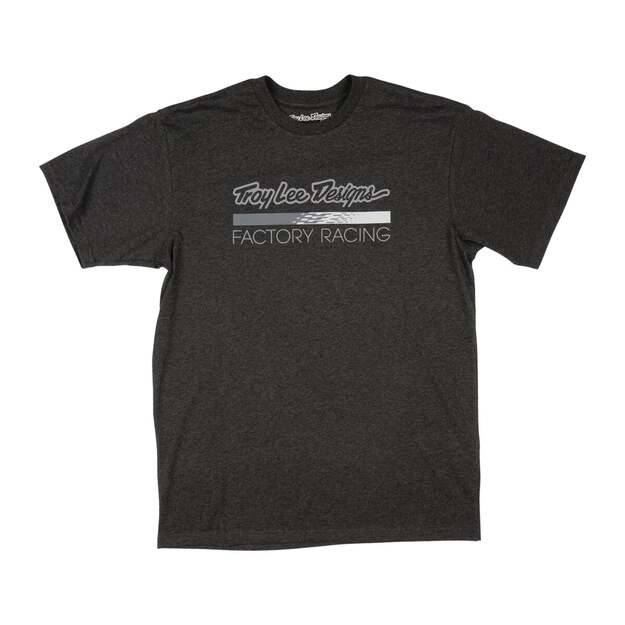 TLD SHORT SLEEVE TEE FACTORY RACING BLACK HEATHER / GRAY (70166906)