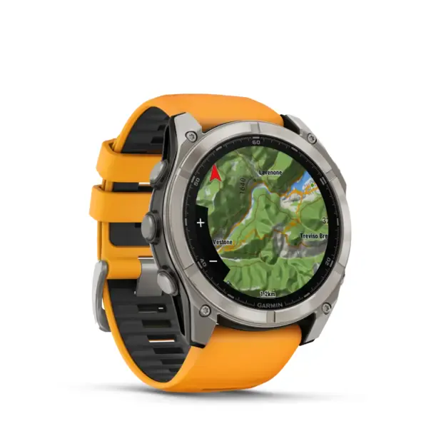 Išmanusis laikrodis Garmin Fenix® 8 Amoled | 51mm | Titanium - Spark Orange 4
