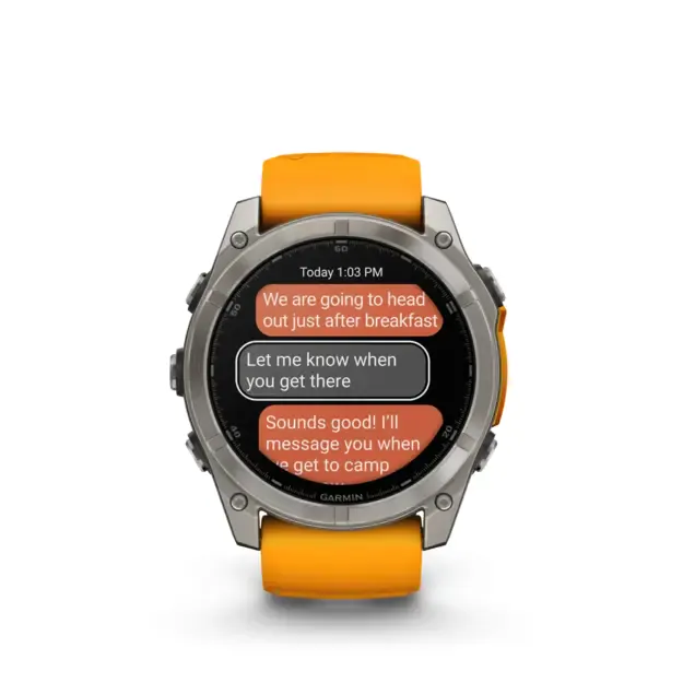 Išmanusis laikrodis Garmin Fenix® 8 Amoled | 51mm | Titanium - Spark Orange 3