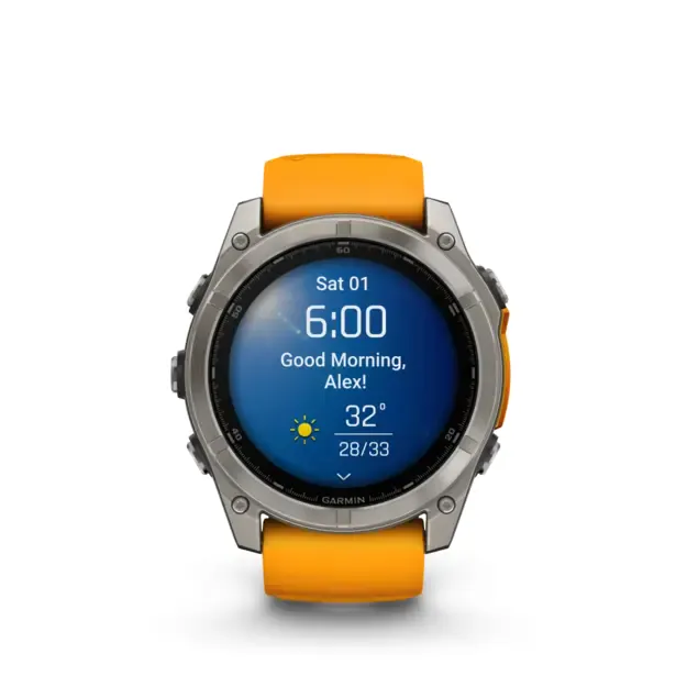 Išmanusis laikrodis Garmin Fenix® 8 Amoled | 51mm | Titanium - Spark Orange 2