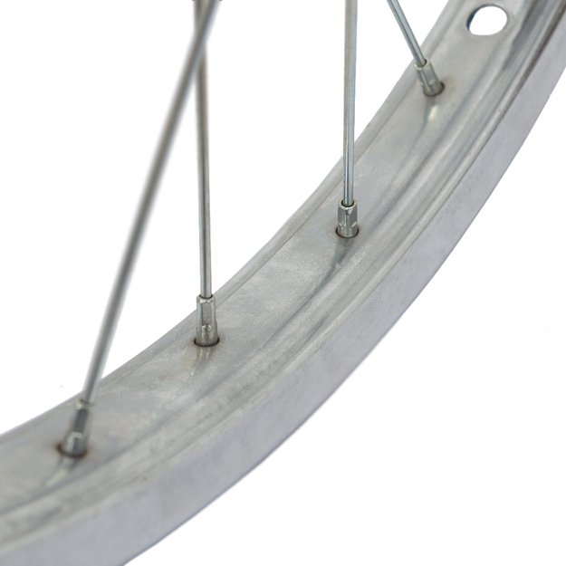 Galinis ratas 20  // V-Brake, 28H, užsukamam žvaigždžių blokui, viengubas, sidabrinis, plienas 3