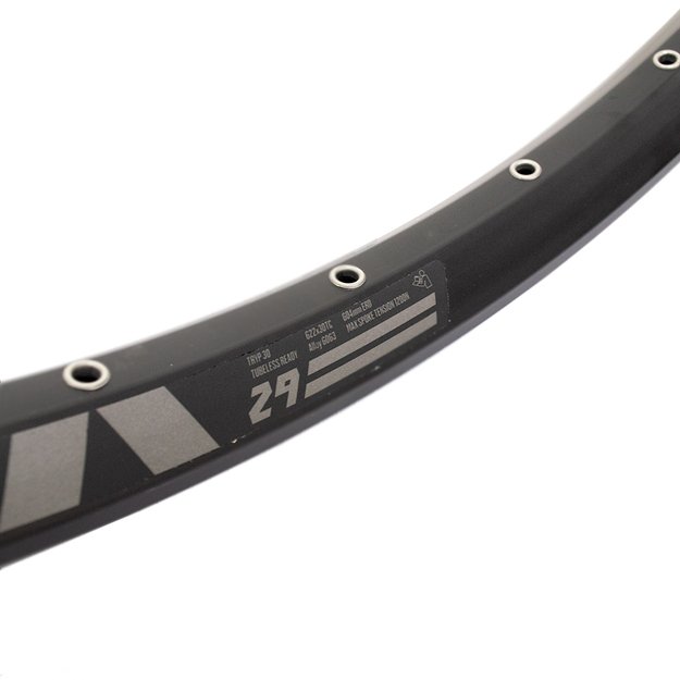 Ratlankis HAIBIKE RODI TRYP30 29  (622x30TC) // bekamerinis (Tubeless Ready), 32H, AT6 23 , diskiniams stabdžiams, kniedytas, dvigubas 2