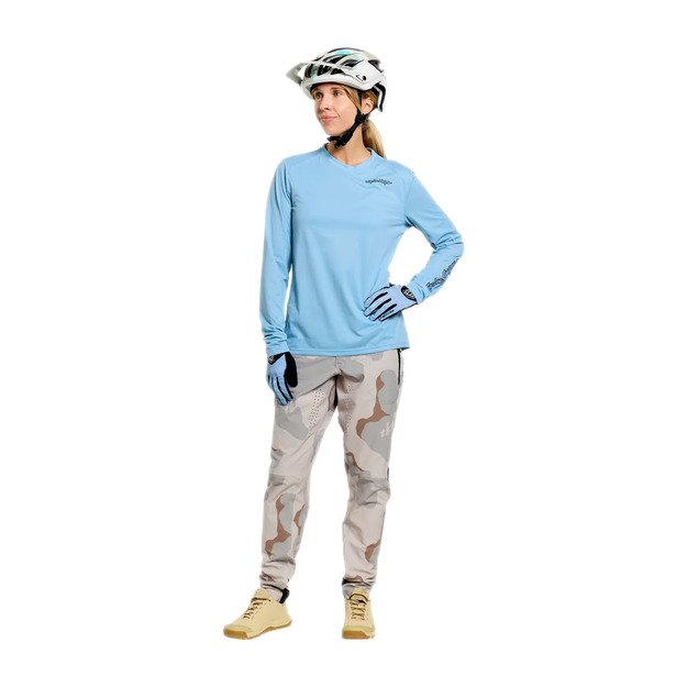 TLD WOMENS LONG SLEEVE JERSEY LILIUM PRO MONO DAWN BLUE (33402702) 4