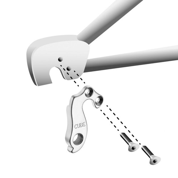 Galinio perjungiklio auselė GH-126 su 2 varžtais M4x0,7 1