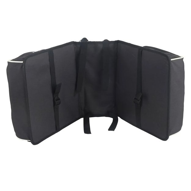 Dviračio krep&scaron;ys ant bagažinės dvigubas Prophete 0602 // 2 x 20L (juodas)