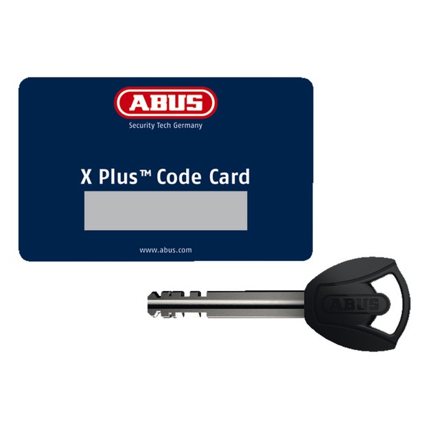 Spyna ABUS BORDO GRANIT&trade; 6500KA // su signalizacija, sulankstoma, 90 cm (juoda)