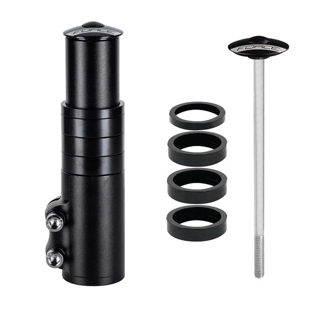 Vairo i&scaron;ky&scaron;os paauk&scaron;tinimas CONTEC // 1 1/8  - 67 mm, aliuminis (matinė juoda)