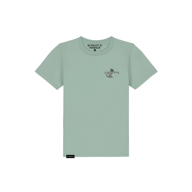 PEATY S KIDSWEAR SHORT SLEEVE TEE - SUPERDOG / ALOE (PKW-26-TEE-SUP-ALO)