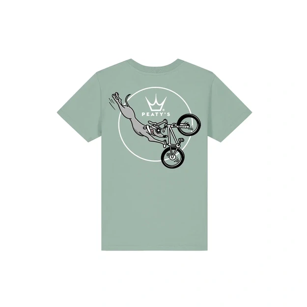 PEATY S KIDSWEAR SHORT SLEEVE TEE - SUPERDOG / ALOE (PKW-26-TEE-SUP-ALO)