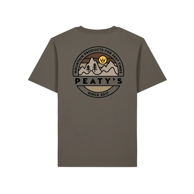 PEATY S PUBWEAR SHORT SLEEVE TEE - PLAYGROUND / MOCHA (PPW-26-TEE-PLAY-MOC)