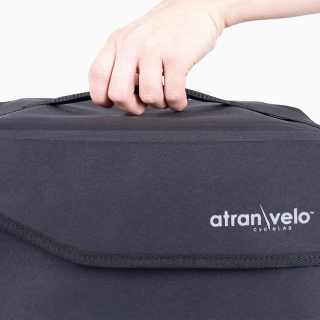 Krep&scaron;ys ant bagažinės AtranVelo Commuter Top WP // 14L, 20x29x32 cm, AVS fiksacija, Water-Proof (juoda) 