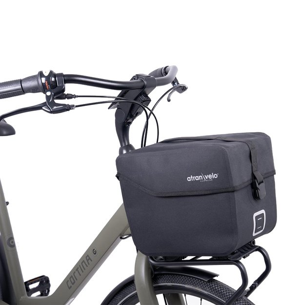 Krep&scaron;ys ant bagažinės AtranVelo Commuter Top WP // 14L, 20x29x32 cm, AVS fiksacija, Water-Proof (juoda) 