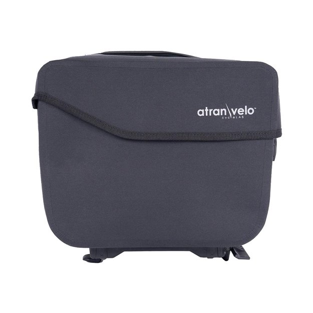 Krep&scaron;ys ant bagažinės AtranVelo Commuter Top WP // 14L, 20x29x32 cm, AVS fiksacija, Water-Proof (juoda) 