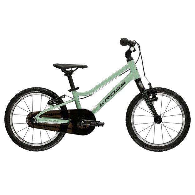 KROSS Liftie 16 U / Green  Black Matte / vaikiškas dviratis (16 ) 