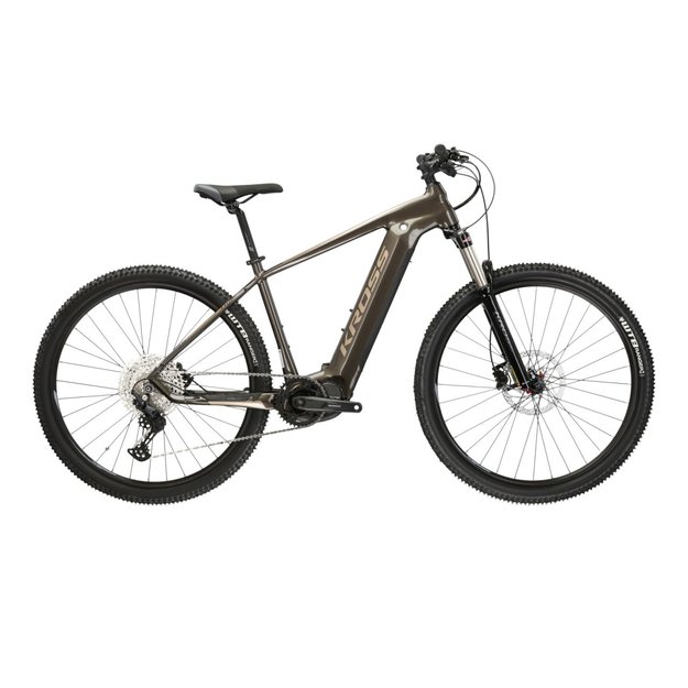 KROSS Level Boost 2.0 / 504 Wh / BrownGold Gloss / elektrinis kalnų (MTB) dviratis 