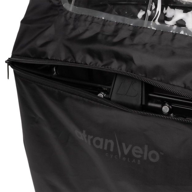 Krep&scaron;io AtranVelo DUO uždangalas nuo lietaus RAINY DUO COVER (juoda) 1